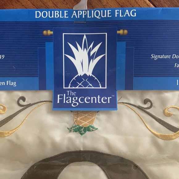 letter Q Garden Flag 13"x18" double applique fade resistant NEW Americana - Picture 4 of 9